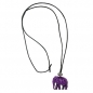 Preview: Kette, Elefant, lila-altsilber, 90cm, ohne Dekoration