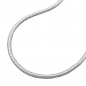 Preview: Kette 1,3mm runde Schlangenkette Silber 925 40cm, ohne Dekoration