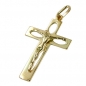 Preview: Anhänger, Kreuz mit Jesus, 14Kt GOLD, ohne Dekoration