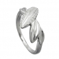 Preview: Ring 11mm mit Zirkonias glänzend rhodiniert Silber 925 Ringgröße 60, ohne Dekoration