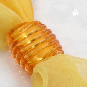 Tuchring 35x34x23mm Spirale Kunststoff orange-​transparent glänzend